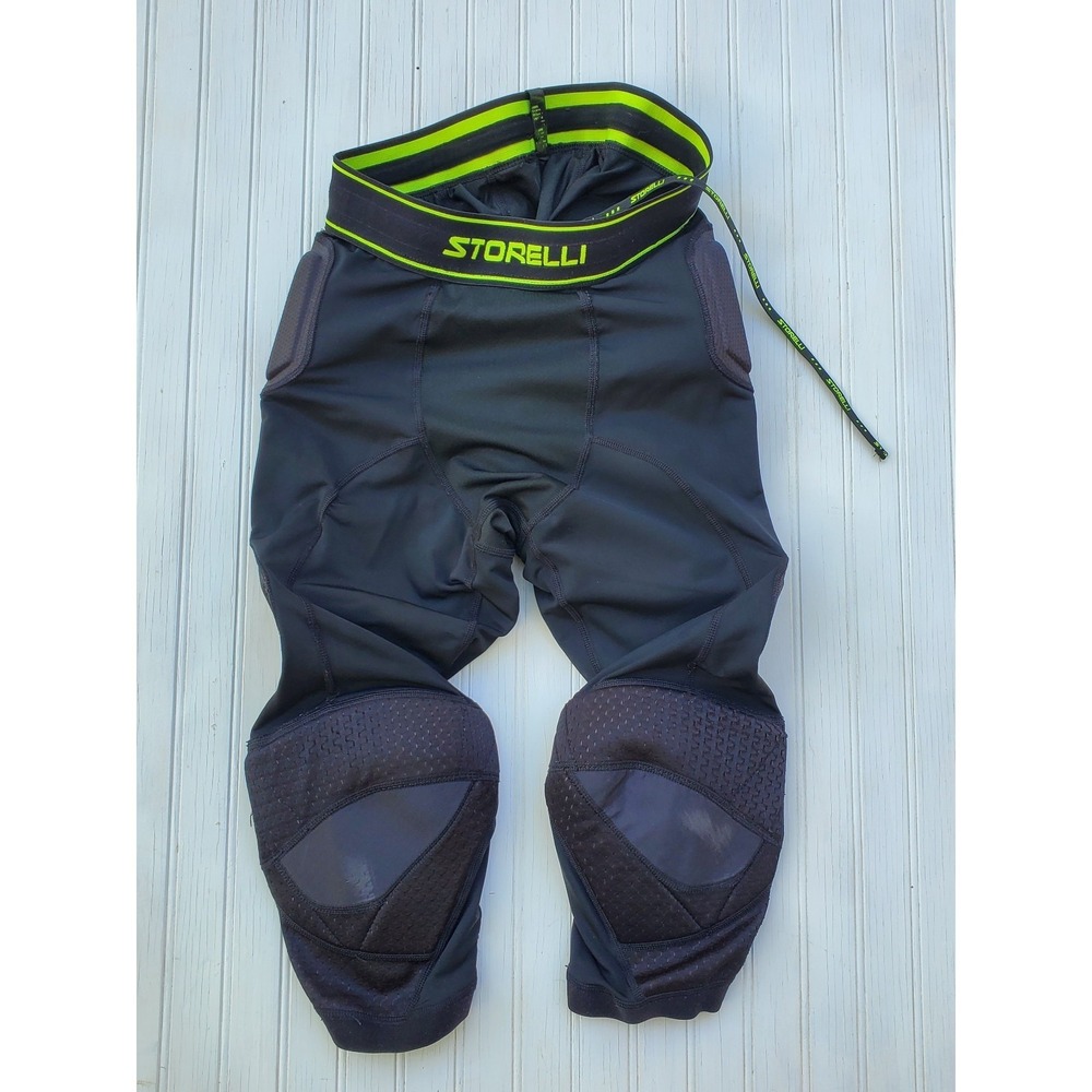 Storelli Goalkeeper 3/4 Legging Youth XL Mens Small Exoshield Soccer Padded Blck